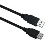 USB 3.0 extension cable helos 288351, 2.0 m, black, male-to-female