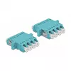 Fibre optic adapter DELOCK LC Female–Female OM3 duplex (2 pcs)
