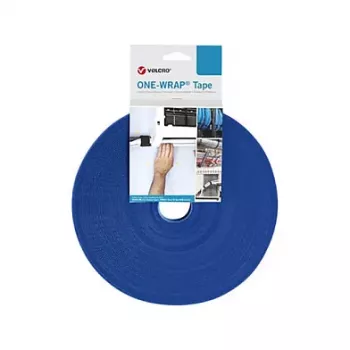 VELCRO One Wrap Band 50 mm wide, Blue, 25 m