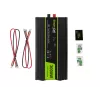 Car inverter Green Cell INV21 6000 W, 24V DC-to-AC, 230V output, 2x USB PD, active cooling, detachable DC connectors, black