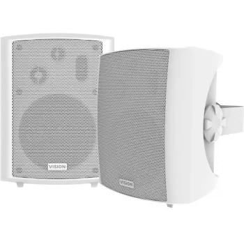 Professional 5.25-inch wall-mounted speaker pair 30 YEAR WARRANTY 50 W power 3-way with bass reflex