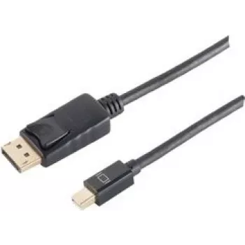 DisplayPort cable ShiverPeaks BS10-52025 1 m Mini DisplayPort Black