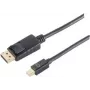 DisplayPort cable ShiverPeaks BS10-52025 1 m Mini DisplayPort Black