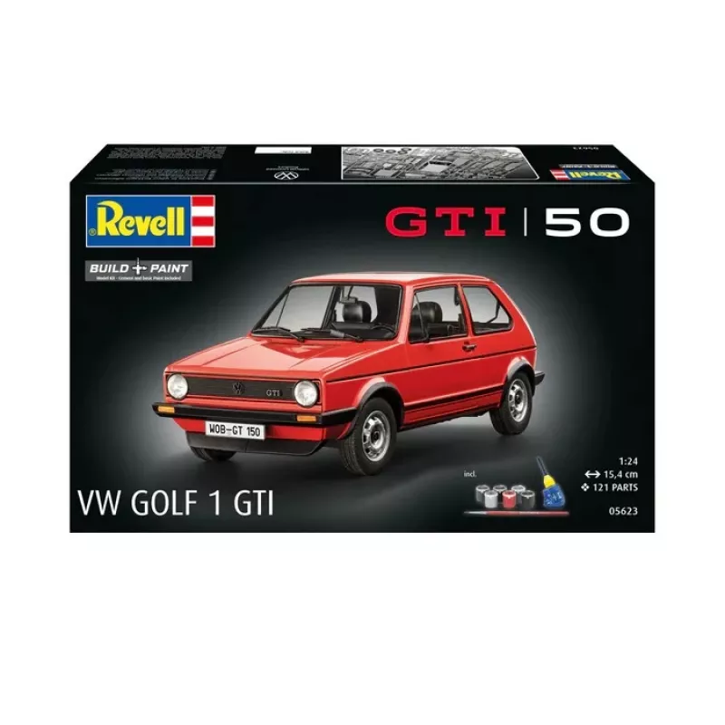 Plastic model car REVELL VW Golf1 GTI 50 years 1:24 scale