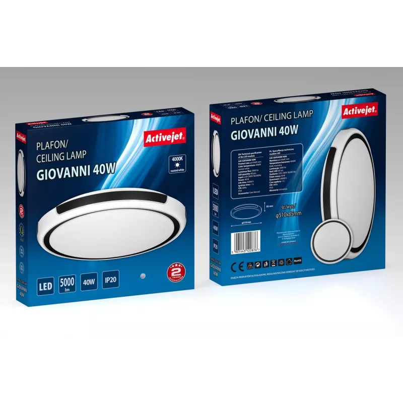 Activejet AJE-GIOVANNI LED ceiling light 40W