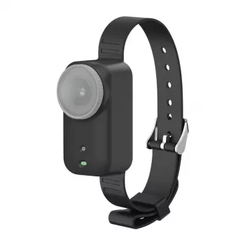 Silicone band / Pet collar Puluz for DJI Osmo Nano (Black)