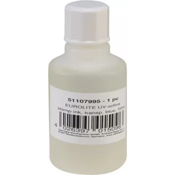 Stamping ink EUROLITE UV-active Transparent Blue 50 ml