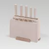 Maestro MR-1412-BEIGE Knife set with block + Cutting board set Beige