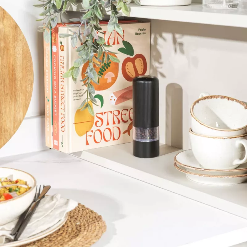 Electric salt and pepper mill Salter BW12958EU7, black, battery-powered adjustable grind