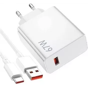 Charger Xiaomi 40035 Smartphone White AC Indoor USB Type-C 1 Port