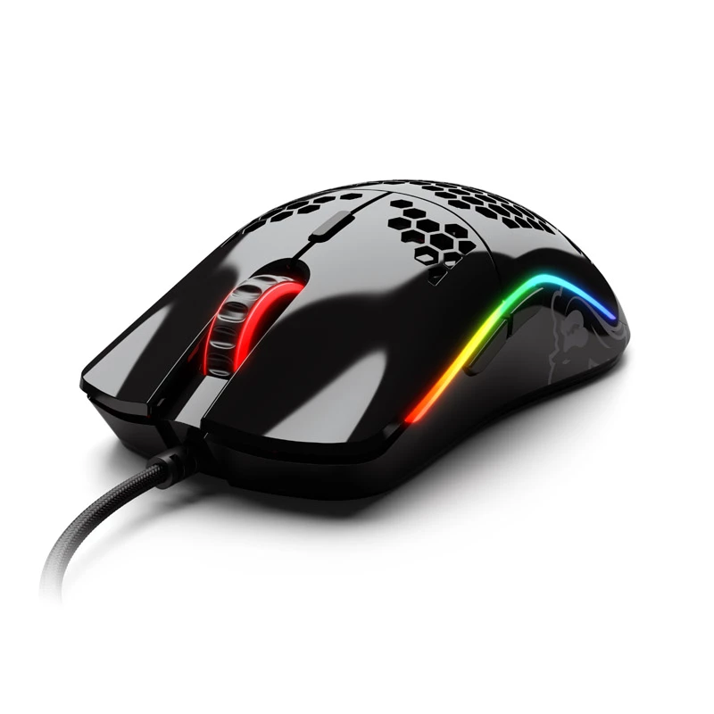 Glorious Model O (black, glossy) + Bungee (black) + Model O G-Skatez