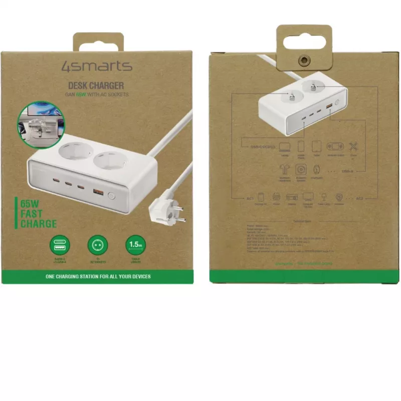 Charger 4smarts 540065 Universal AC Fast Charging 4 Ports