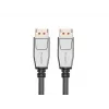 DisplayPort cable LANBERG CA-DPDP-20CU-0010-BK — DisplayPort to DisplayPort, 1 m, Black/Silver