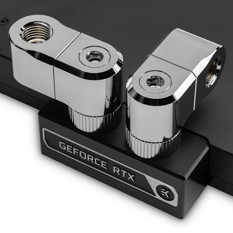 Fitting EK Water Blocks Brass Nickel Silver 33mm