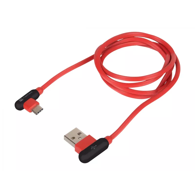 USB Cable NATEC NKA-1201 USB 2.0 1m USB A USB C Black Red