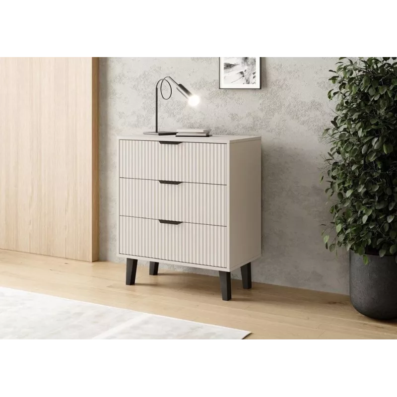 SCANDI 3S SLIM CHEST OF DRAWERS, CASHMERE COLOUR