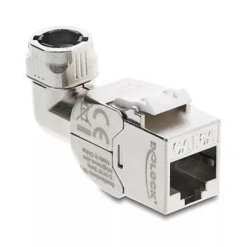 RJ45 Keystone Module Socket Cat.6A Tool-Free 90° DELOCK 90800