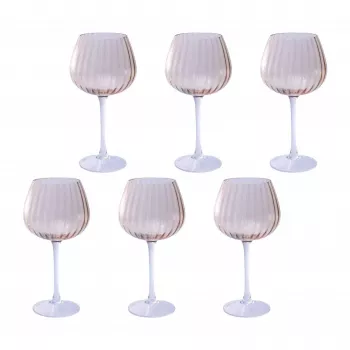 Set of 6 drinking glasses Rose&Tulipani U20177611N24-Z, 460 ml capacity each