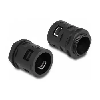Cable sleeve DeLOCK 60466 Black 28.5 mm 2 m