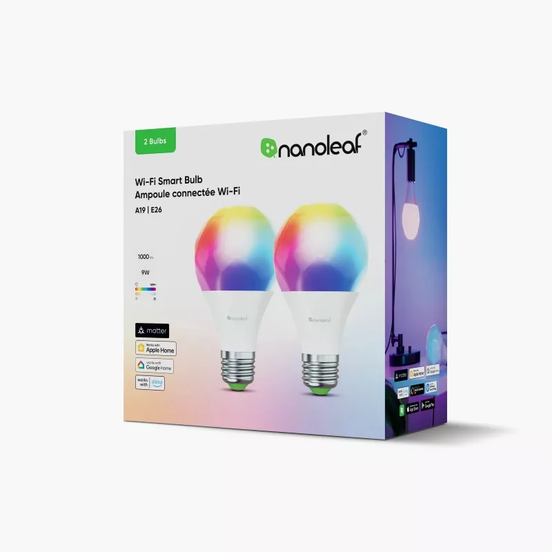 Nanoleaf Essentials Smart Bulbs - 2-pack A60-E27