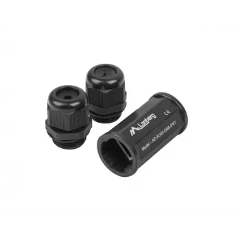 Cable gender changer RJ-45 Lanberg AD-RJ45-OS6-IP67 Black