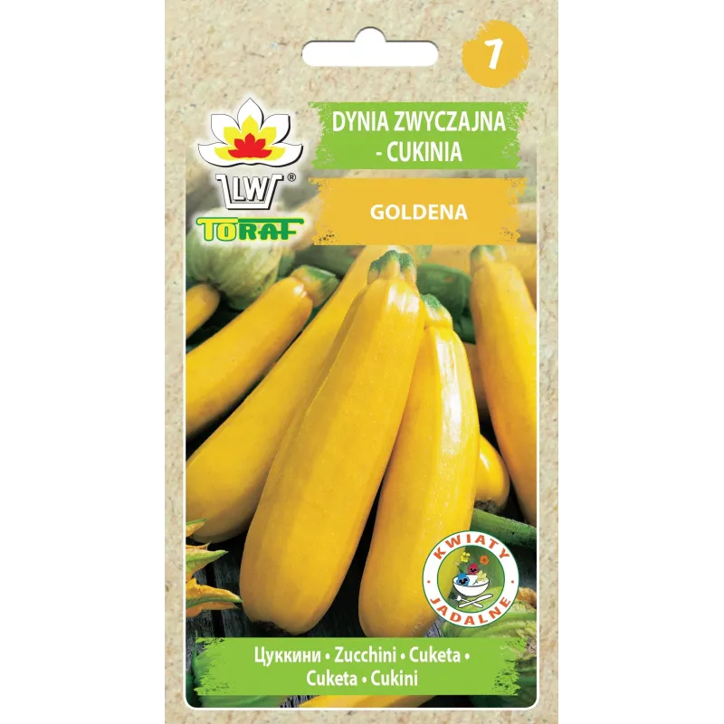 Golden Zucchini Toraf Vegetable Seeds, 5g Package