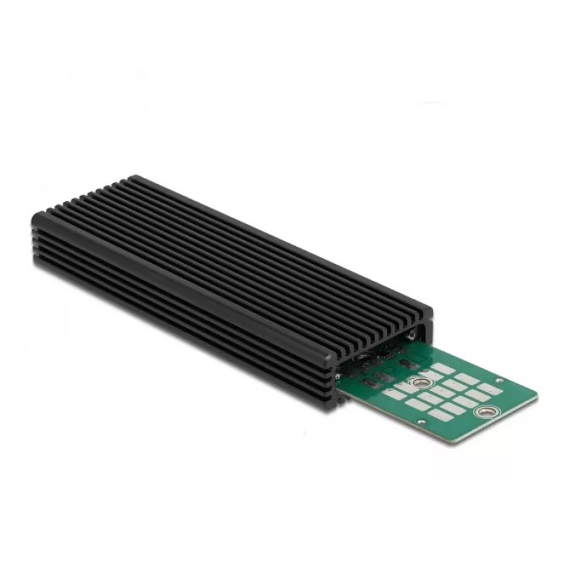 SSD enclosure DeLOCK External USB Type-C Combo Enclosure for M.2 NVMe PCIe or SATA SSD