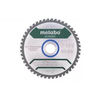 Circular saw blade Metabo FZ/FA 190 x 30 mm, 48 teeth, steel