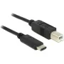USB Cable DeLOCK 83601 USB 2.0 1m USB C USB B Black