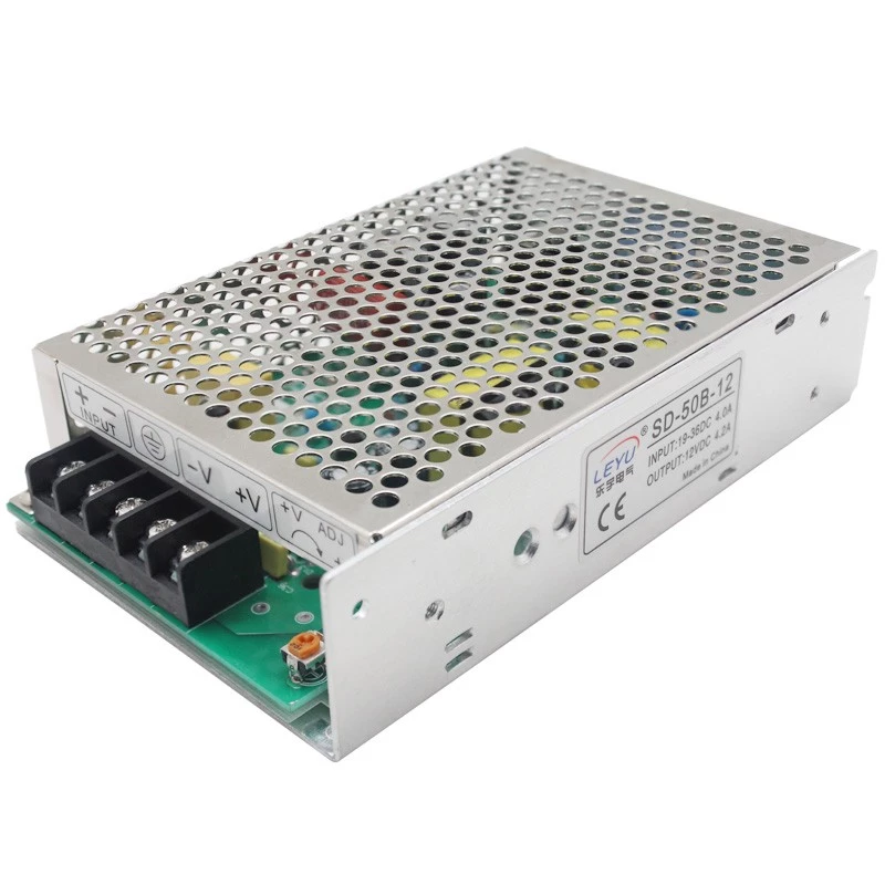 DC/DC Voltage Converter Extralink SD-50C-24 48V→24V 50W Passive-cooled Metal Case