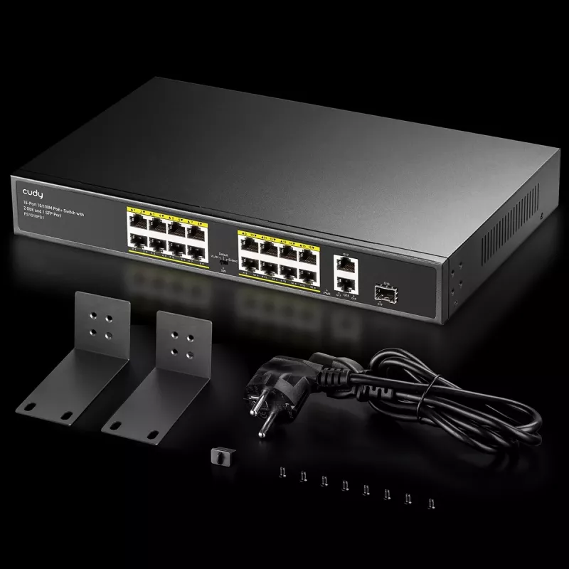 Cudy FS1018PS1 Network Switch 18 Fast Ethernet Ports PoE