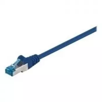Wentronic Goobay CAT 6a Patch Cable, S/FTP (PiMF), Blue, 5 m - LSZH Halogen-Free, Copper (93812)