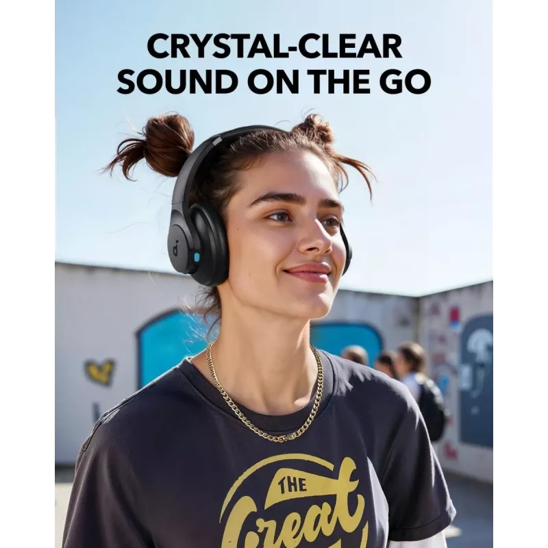 Over-ear headphones Anker Soundcore Q11i, Bluetooth 5.0, up to 20 h battery, built-in mic, dark grey