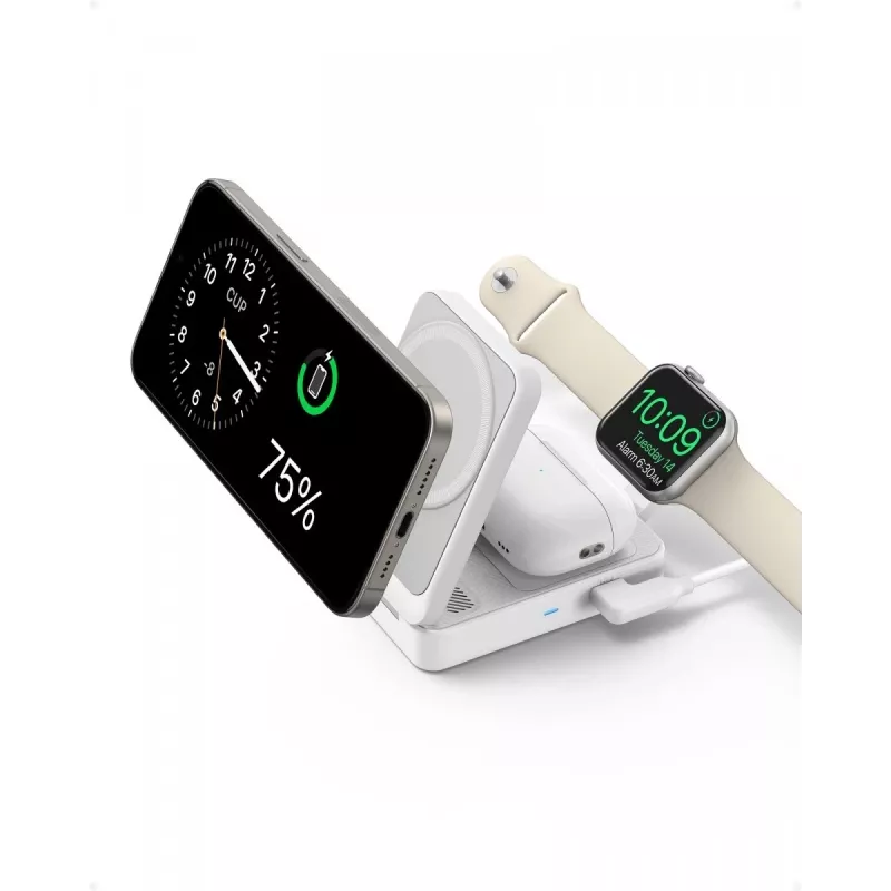 MagGo 3-in-1 15W foldable white EU
