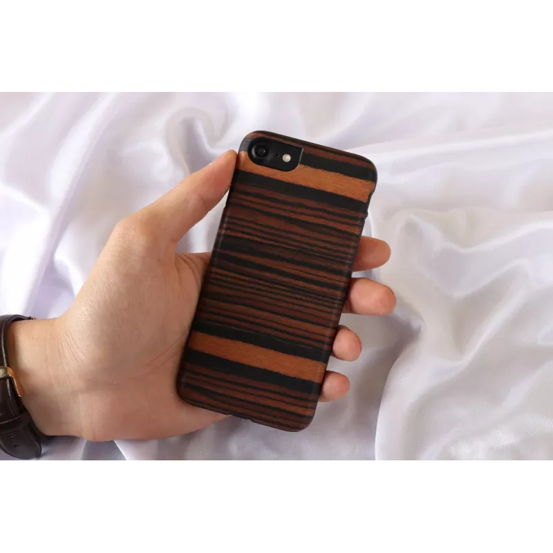 Cover Man&Wood Ebony/BL iPhone 7