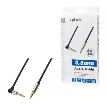 LOGILINK CA11300 LOGILINK - Cable audio 3,5 m/m 90 3m Blue