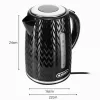NELO kettle, capacity 1.7 l, power 2000 W, black