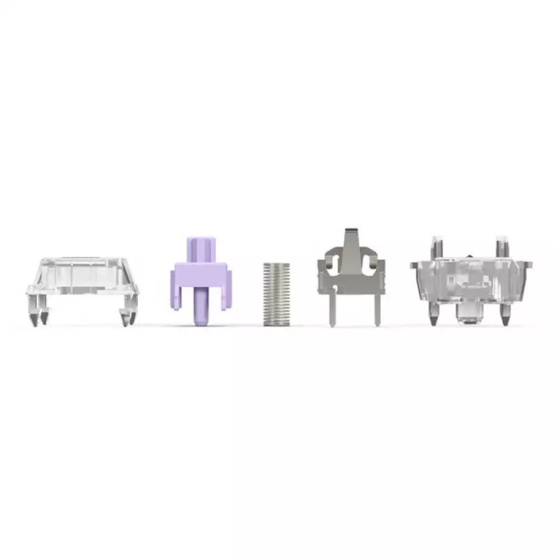 Mechanical keyboard switches GLORIOUS Mako Ultralight 5-pin MX-stem 40g tactile lubed, pack of 110