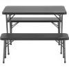 Camping Table Coleman 2199746 Black Steel Frame Polypropylene Top