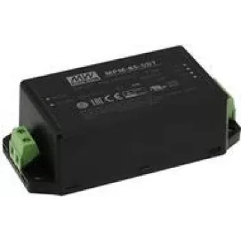 Power adapter mean well MPM-65-5ST 65 W indoor 80–264 V black, 2xMOPP, EN/UL 60601