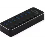 ROLINE USB3.2 Gen1 Hub, 7x A, Ports individually switchable (14.02.5057)