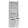 Topeshop NEL 2K DD white gloss bathroom storage cabinet White