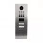 Video intercom DoorBird D2102KV — stainless steel outdoor unit, IP65, motion sensor 10 m, IR LED, PoE (IEEE 802.3af), 10/100 Mbit/s, 131×383×49.6 mm