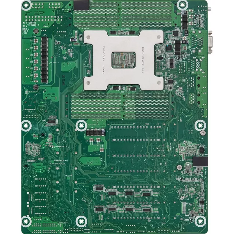 ASRock WRX80D8-2T ATX server motherboard, AMD WRX80 chipset, Socket sWRX8, 8x DDR4 DIMM, 12x SATA III, 3x RJ-45