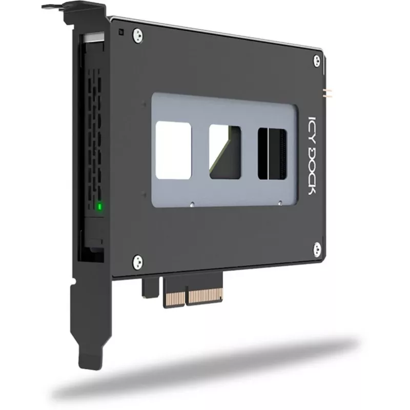 ICY Dock ToughArmor MB111VP-B - mobile Memory-Rack - and2 / and3 SSD Mobilrack - 2.5 (6,4 cm) - NVMe - PCIe 4,0 x4 - Black (MB111VP-B)