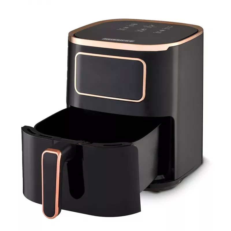 Hot air fryer HEINRICH'S HFR 8216 — 5.0 L, 1450 W, Black, LED, Touch controls