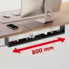 Maclean compact under-desk cable organizer, max load 5kg, black, MC-107 B