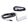 Shelf-mounted LED light cama meble 2LED blue, rectangular, surface-mounted, transparent/black