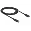 USB Cable DeLOCK SuperSpeed USB 3.2 Gen 1 2m USB C Black