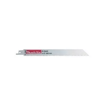MAKITA BIM RECIPROCATING SAW BLADE 200x0,9mm /5pcs. STEEL, MET. COLOUR. 3-8mm
